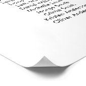 14 Tafels Onze favoriete Mensen Zitschema Plan Poster (Hoek)