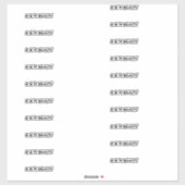 14 " X 14" AUTOCOLLANTS (Feuille)