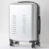 14 " X 14" AUTOCOLLANTS (Sur valise)