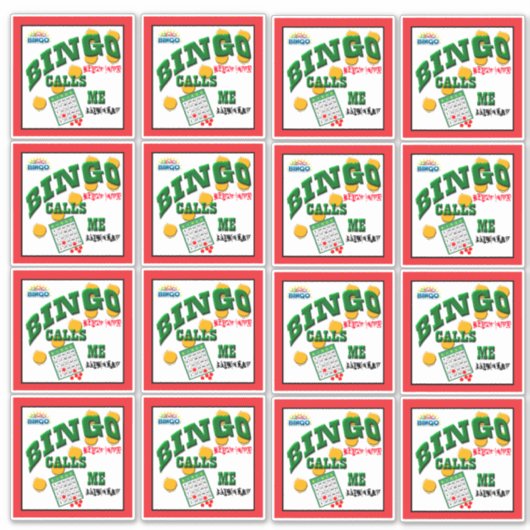 14 x 14 Bingo Sticker (Voorkant)