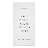 14 x 28 inch Lange Zitgrafiek (Glanzende afwerking Perfect Poster (Voorkant)