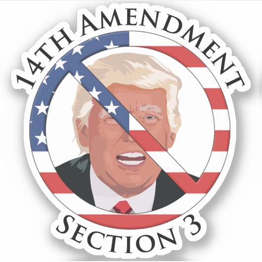 14e amendement Anti-Trump Sticker (Voorkant)