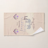 14e anniversaire du Mariage Opals & Elephants Ivoi (Serviette à main)