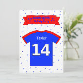 14e anniversaire invitation personnalisée de fête (Debout devant)