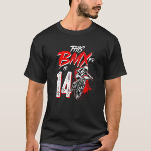 14e geboorte jongen BMX geboortedag Decoraties T-shirt