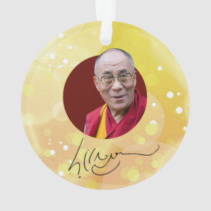 14e handtekening van de Dalai Lama Ornament