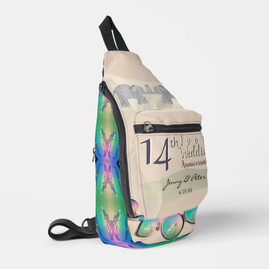 14e Ivoor Jubileum Opals Sling Bag (Linkerhoek)