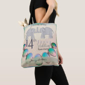 14e Ivoor Opal AnniversaryTote Draagtas (Dichtbij)