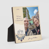 14e Ivory Wedding Jubileum Fotoplaat (Voorkant)