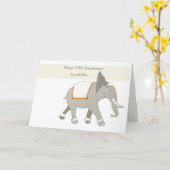 14e Jubileum bewerken Kaart (Gele Bloem)