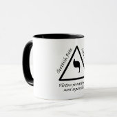 14e Motto Coffe-Mok in graden Mok (Voorkant links)