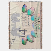 14e Opal & Ivoor Jubileum Gooi Deken (Voorkant Verticaal)