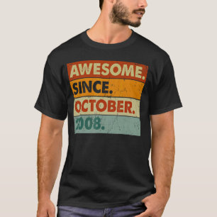 14e verjaardag 14 jaar oud Geweldige sinds oktober T-shirt