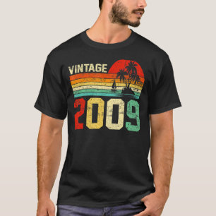14e verjaardag 2009 Retro Boy Girl 14 yea T-shirt