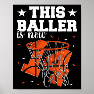14e verjaardag Basketbal Boys Poster