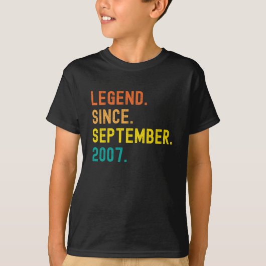 14e verjaardag cadeau 14 jaar oud legende sinds t-shirt (Voorkant)