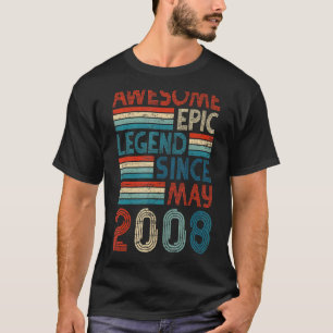 14e verjaardag Geweldige epic legend sinds mei 200 T-shirt