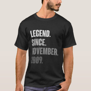 14e verjaardag Grappig 14 Jaar Oud November 2009 V T-shirt