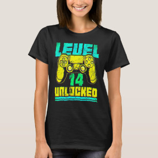 14e verjaardag  I Level 14 Ontgrendeld I Grappige  T-shirt