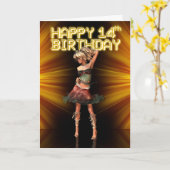 14e verjaardag Je bent een ster, Deva op het podiu Kaart (Gele Bloem)