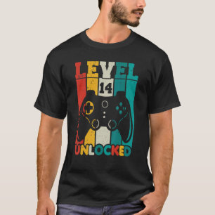 14e verjaardag Jongen Niveau 14 geopend 14 jaar ou T-shirt