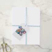 14e verjaardag olifant cadeaulabel (Met Touw)