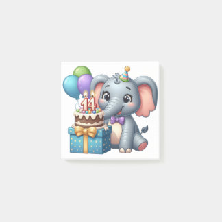 14e verjaardag Olifant Post-it® Notes