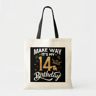 14e verjaardag prinses meisje, laat het mijn 14e z tote bag