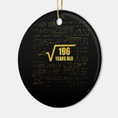 14e verjaardag Square Root van 196 14 jaar oud Keramisch Ornament (Links)