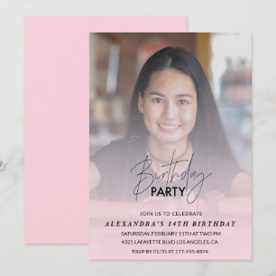 14e verjaardag uitnodiging Verjaardagsfeest Foto r