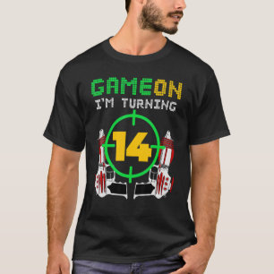 14e verjaardag van het Label van de 'Birthday Game T-shirt