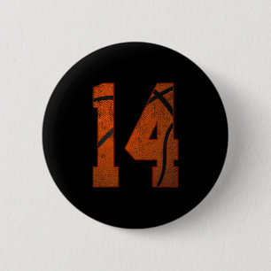 14e verjaardagsfeestje veertien 14-jarige Sketll B Ronde Button 5,7 Cm