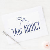 14er Addict Rechthoekige Sticker (Envelop)