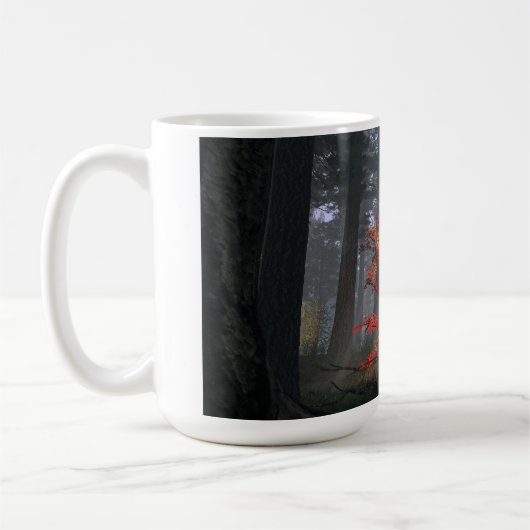14oz mok met "Fledgling" afbeelding (Links)