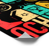 14th Birthday Level 14 Achieved Gamer Funny Birthd Poster (Hoek)