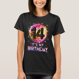 14th Birthday Outfit For Girls 1970s Retro Ball Di T-shirt