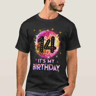 14th Birthday Outfit For Girls 1970s Retro Ball Di T-shirt