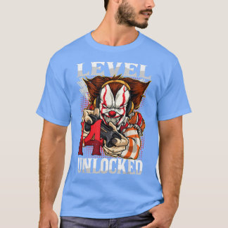 14th Birthday Video Gamer Scary Clown Turning 14 G T-shirt