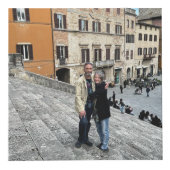 14th Ivory Wedding Anniversary Photo Cube Kubus (Voorkant)