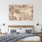 1507 Martin Waldseemuller Wereldkaart Canvas Afdruk (Insitu (Slaapkamer))