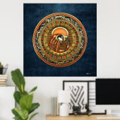 [150] Egyptische Sun God Ra Poster (Thuiskantoor)