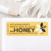 150 Étiquettes de miel de style commercial économi (En situation)