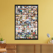 150 Foto Raster Aangepaste Fotocollage Canvas Afdruk (Insitu (Woonkamer))