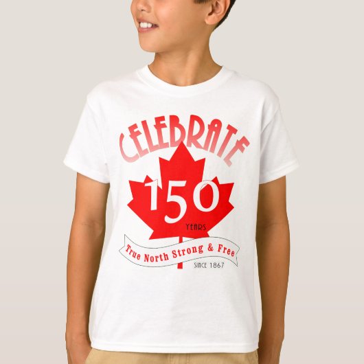 150 jaar Canada vieren T-shirt (Voorkant)