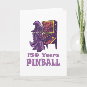 150 jaar Pinball Wizard Arcade Birthday Kaart