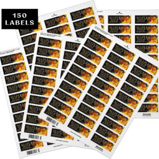 150 Kleurrijke Esdoornhouten Blad Plastic Fles Str Etiket