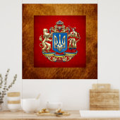 [150] Oekraïne: Voorgesteld wapenschild Poster (Keuken)
