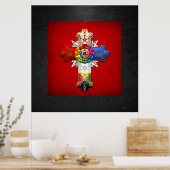 [150] Rosy Cross (Roos Croix) Poster (Keuken)