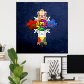 [150] Rosy Cross (Roos Croix) Poster (Thuiskantoor)