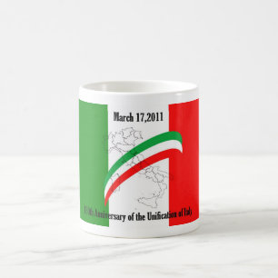 150e Jubileum van de eenmaking van Italië Koffiemok